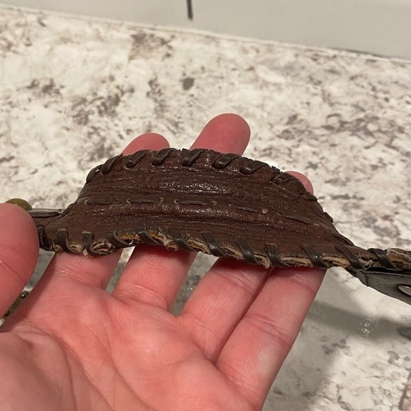 Lockheart Hobo Brown Leather Bag Purse - Picture 13 of 14